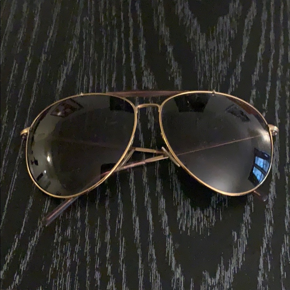 GUCCI gold metal aviators